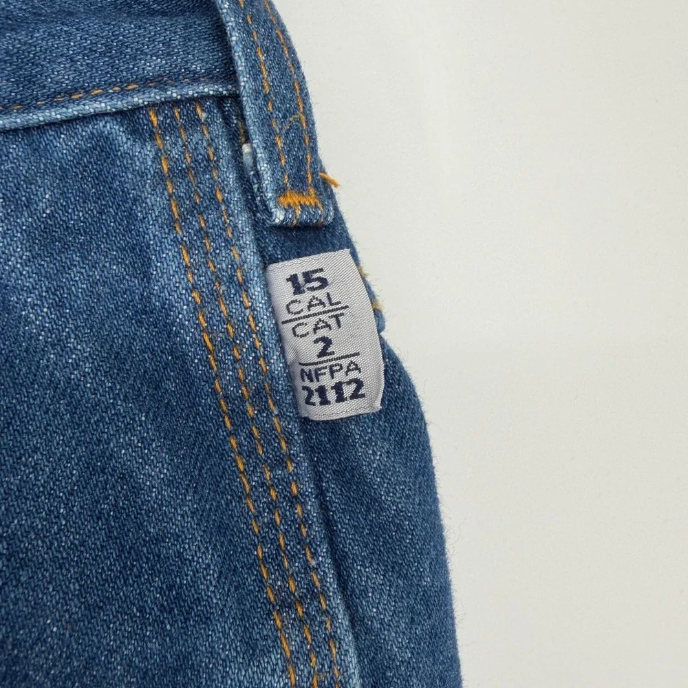 TYNDALE FR Mens Carpenter Jeans Arc‎ Rated Flame Resistant Blue Denim W42 L32